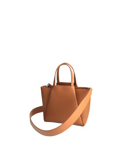 Tasche Mini Pyramid | cognac