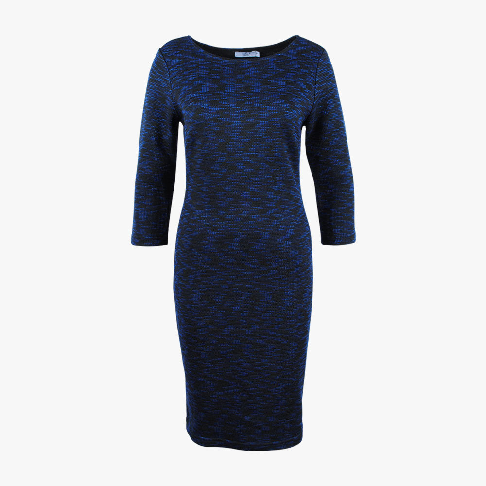 Jerseykleid 3/4 Arm (blau, XS) | blau