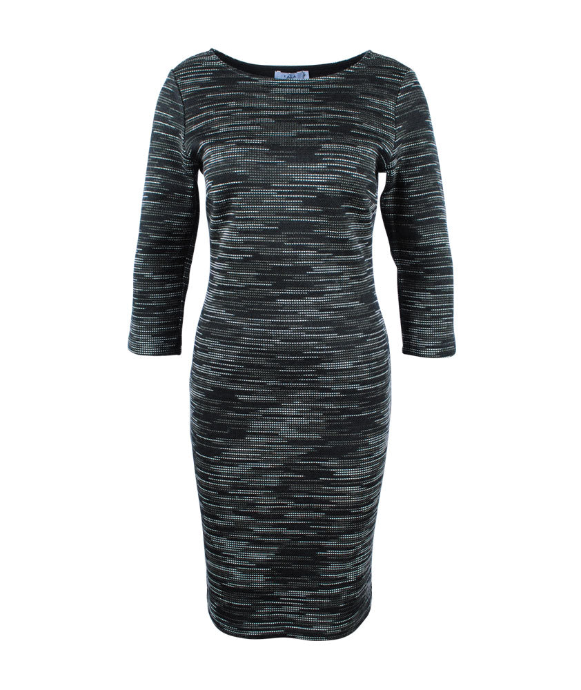 Jerseykleid 3/4 Arm | oliv