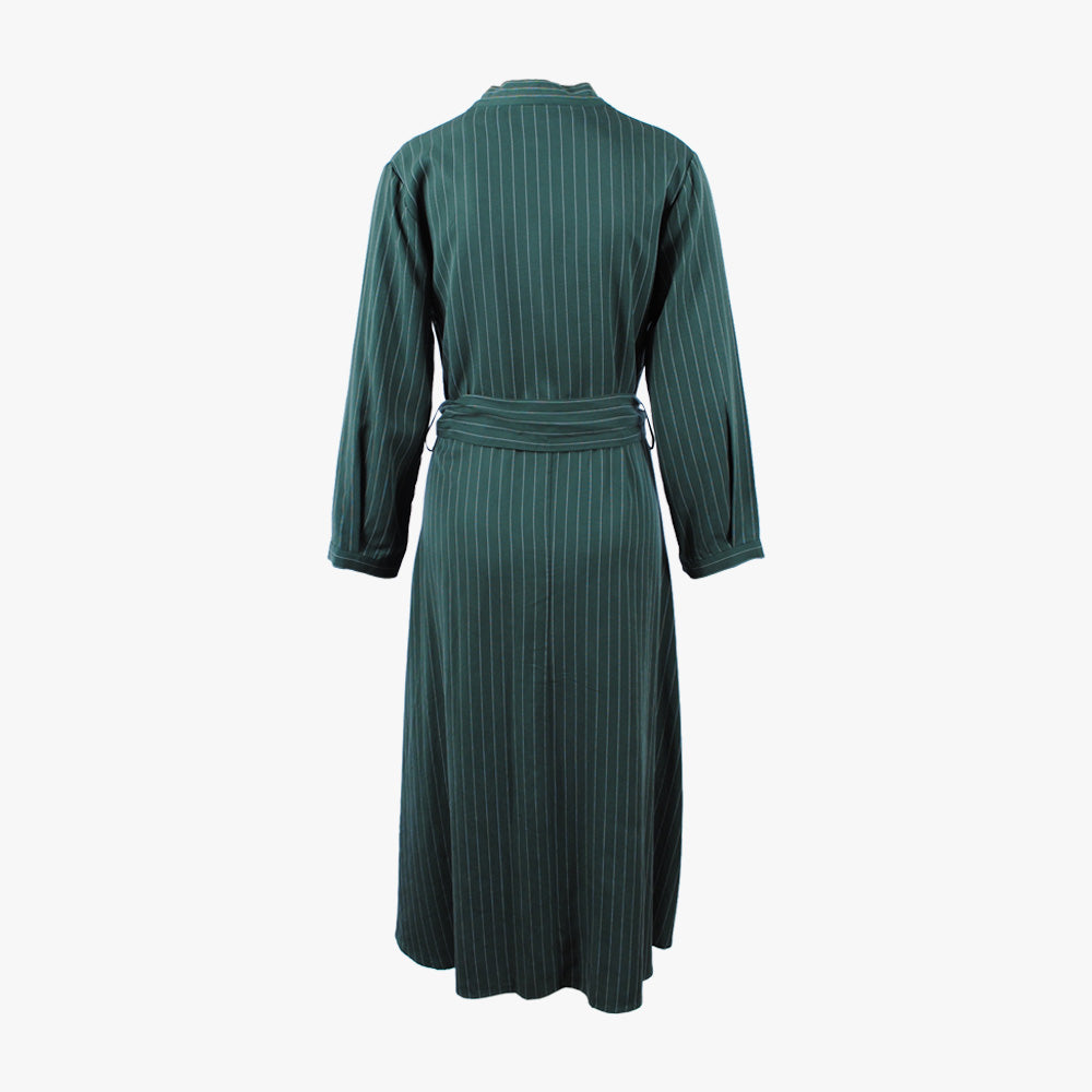 Midikleid Feinestripe (grün, XS) | grün