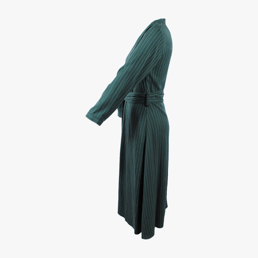 Midikleid Feinestripe (grün, XS) | grün