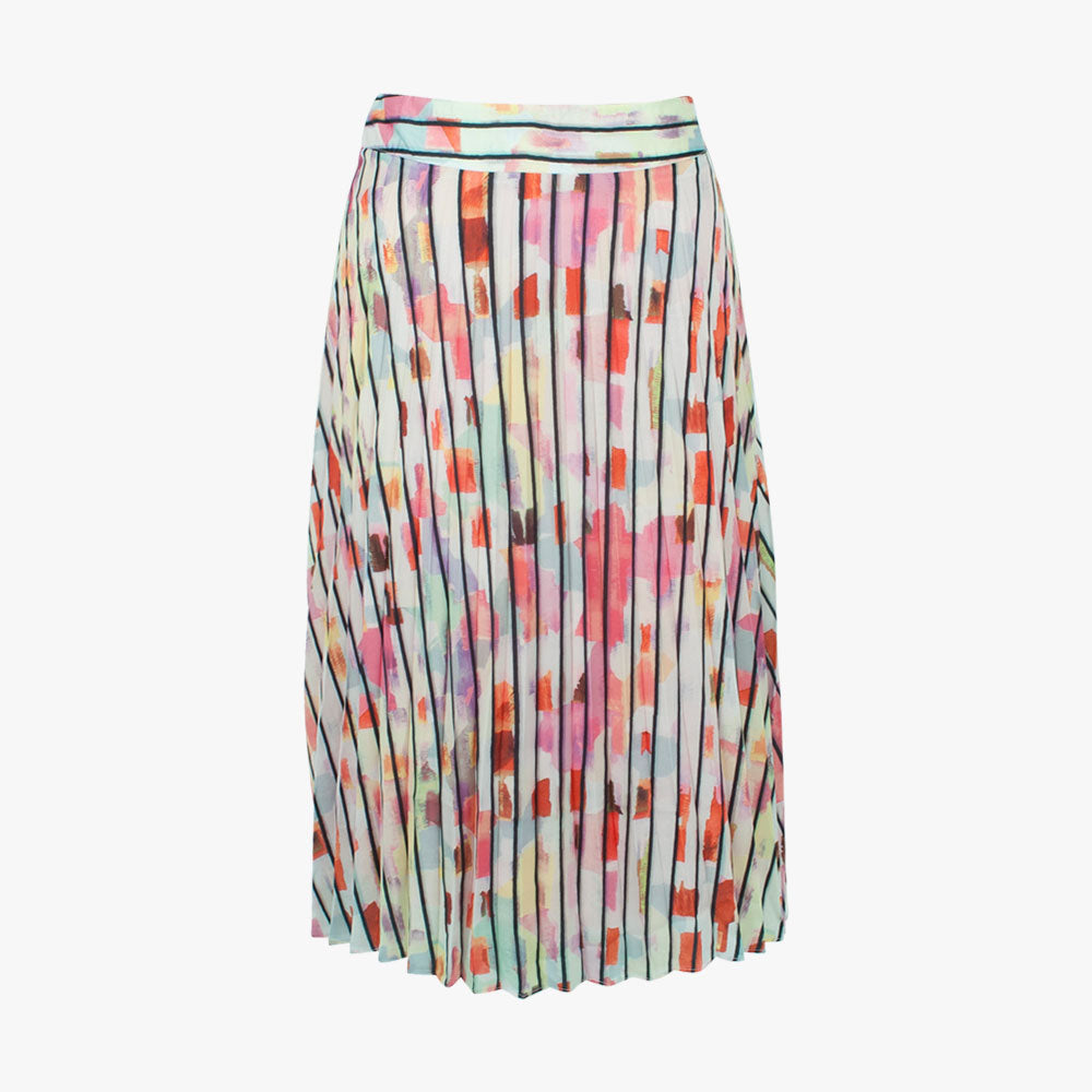 Plisseerock Aquarell (multicolor, XXS) | multicolor