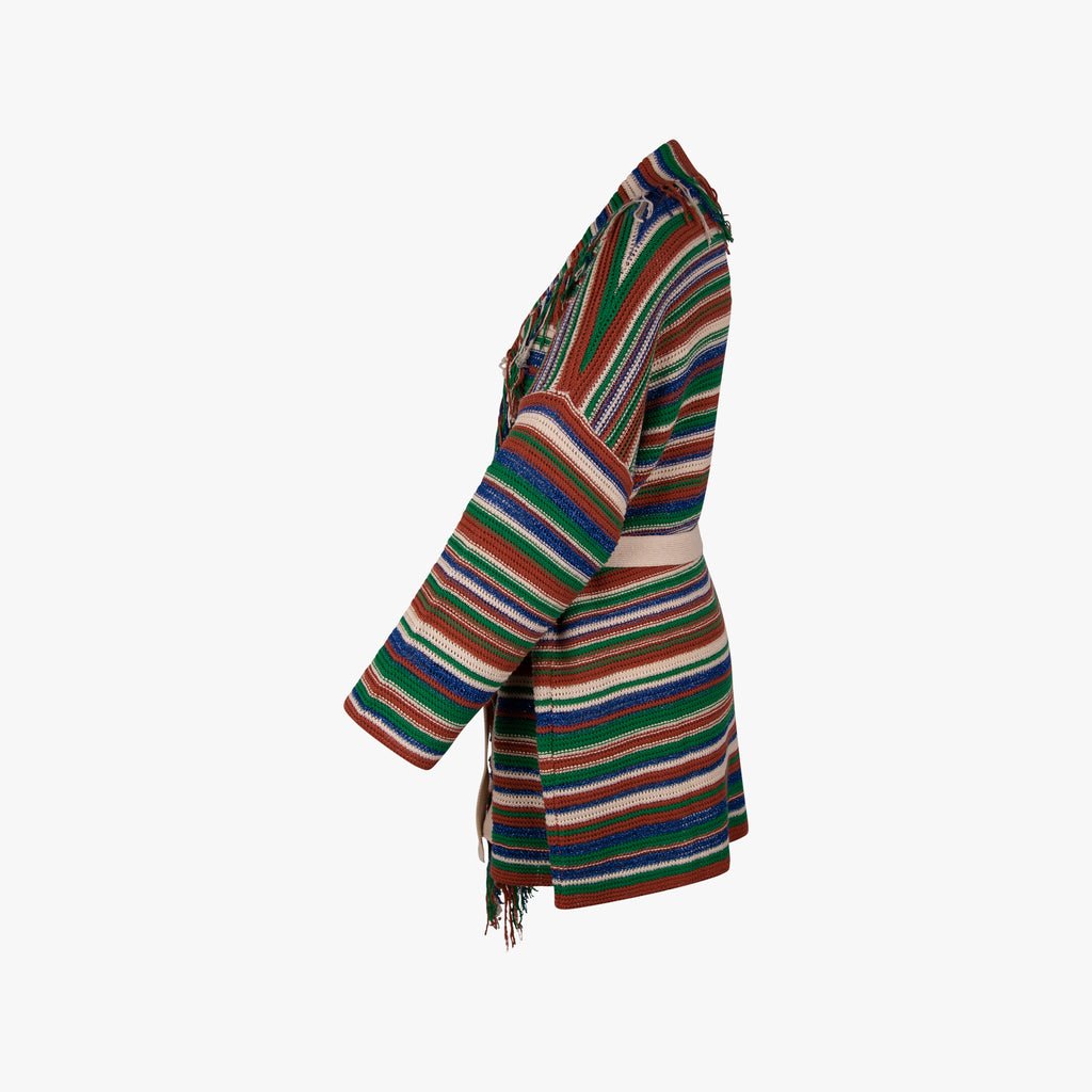 Kaos Häkelcardigan open | multicolor