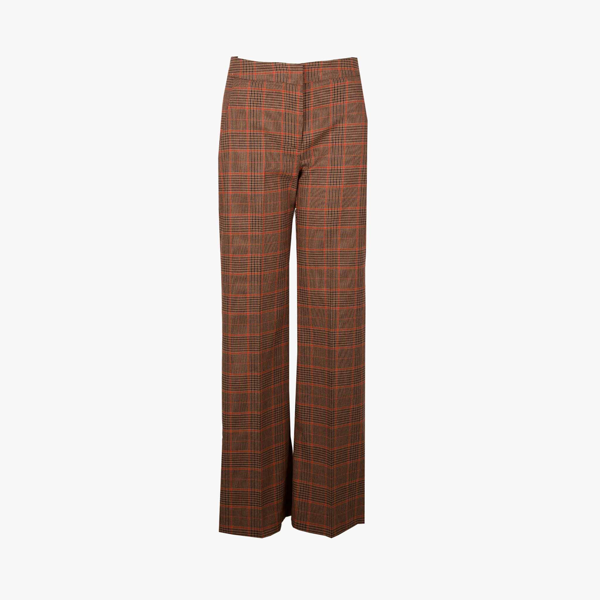 Kaos Hose weit Karo | camel