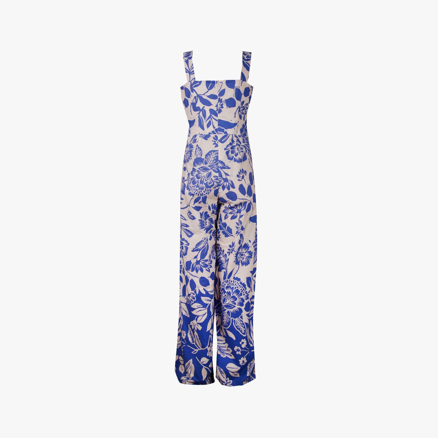 Kaos Jumpsuit Flowerprint | blau