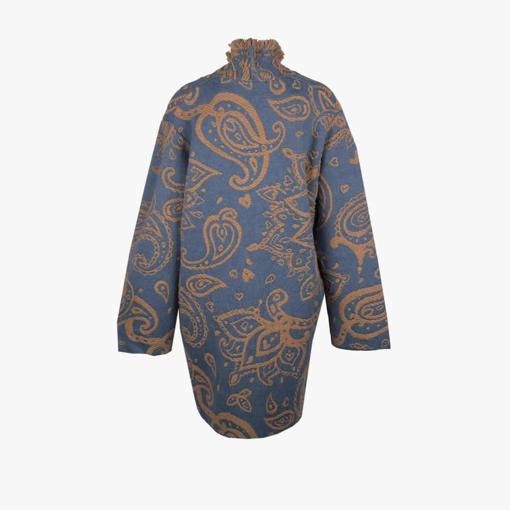 Kaos Paisley Mantel | blau