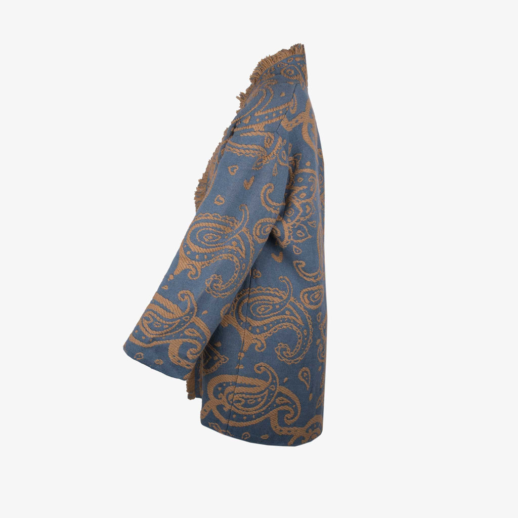 Kaos Paisley Mantel | blau