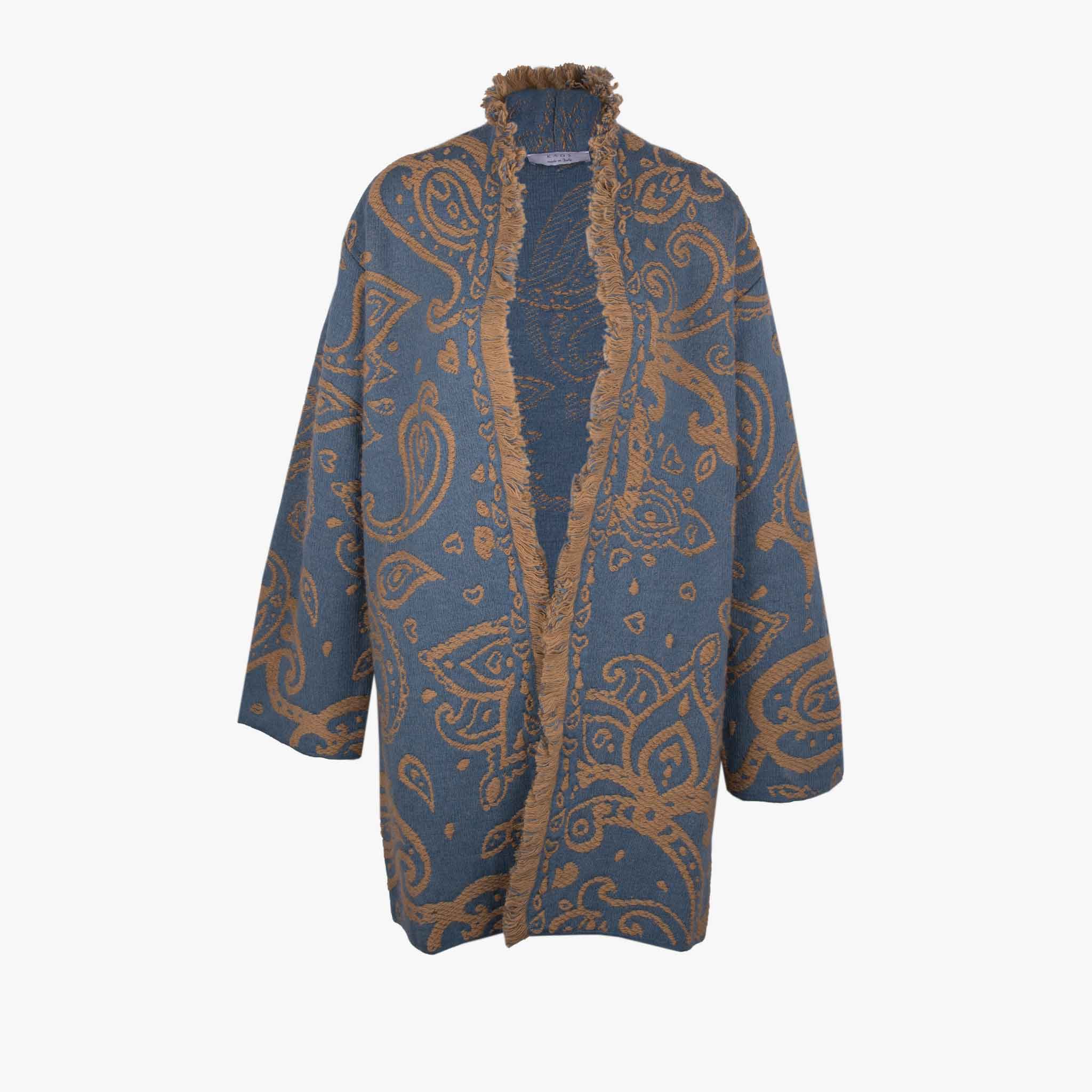 Kaos Paisley Mantel | blau