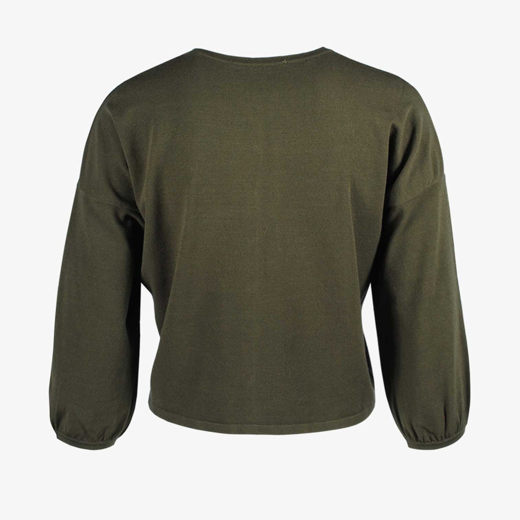 Strickjäckchen uni (oliv, XS) | oliv