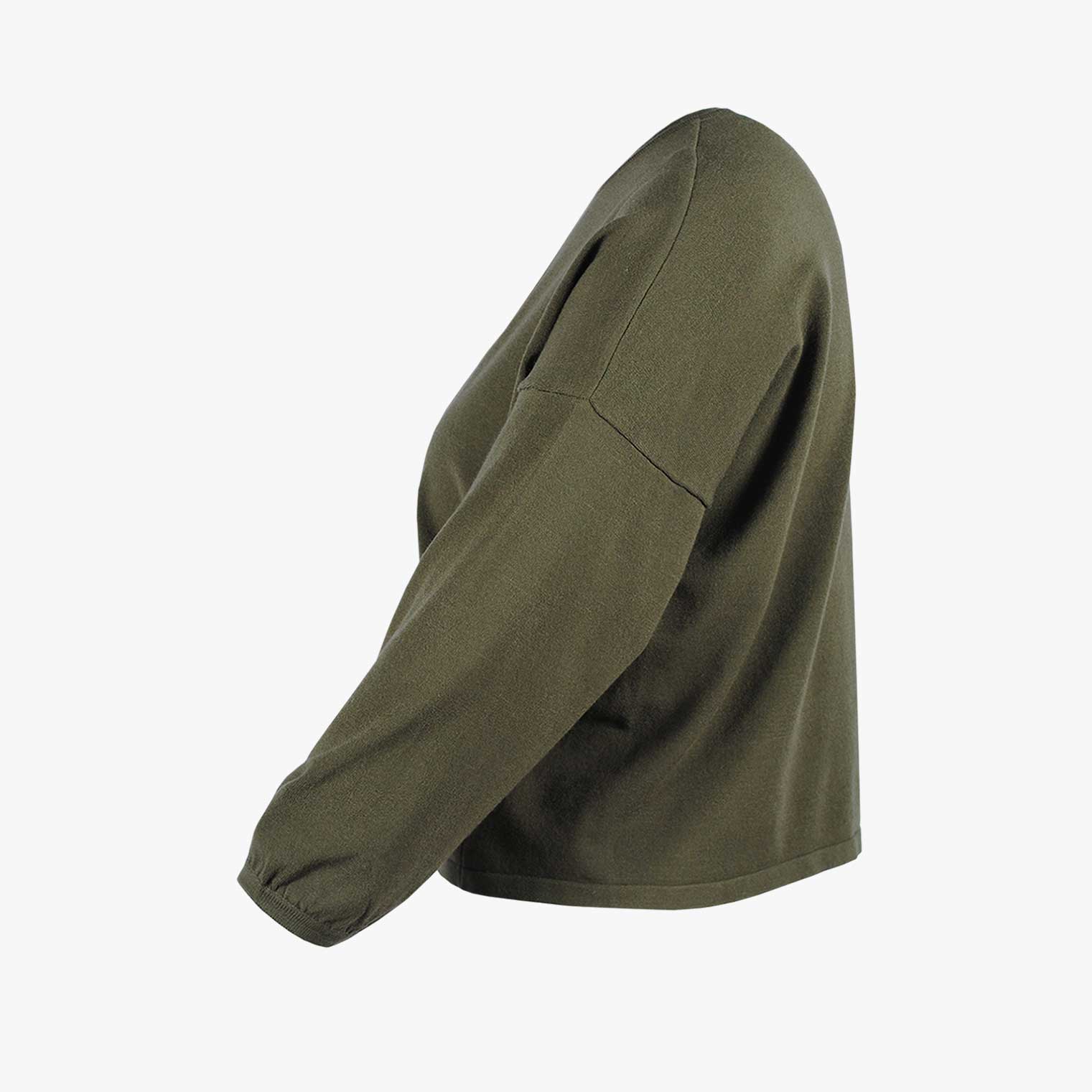 Strickjäckchen uni (oliv, XS) | oliv