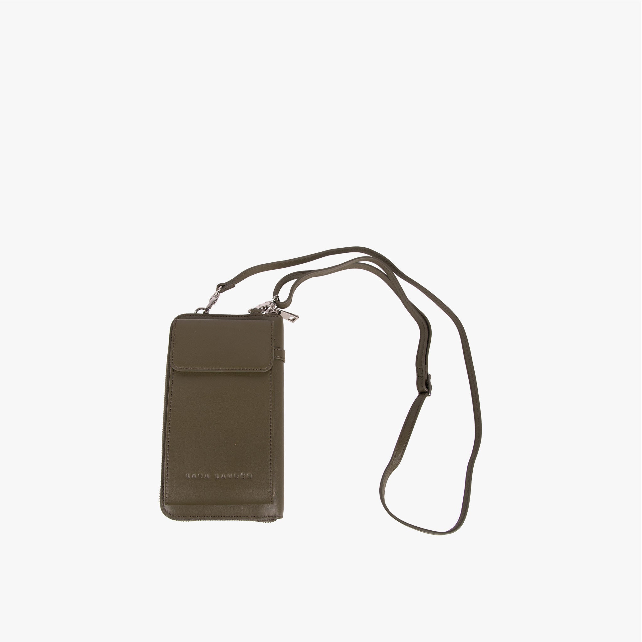 Lara Lauren City Wallet Nappa | dunkelgrün