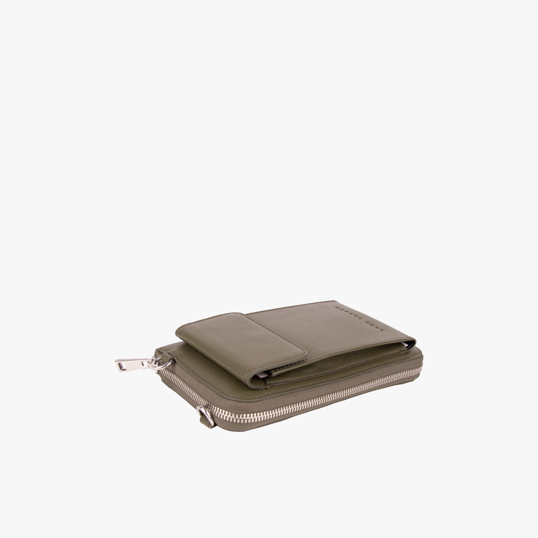 Lara Lauren City Wallet Nappa | dunkelgrün