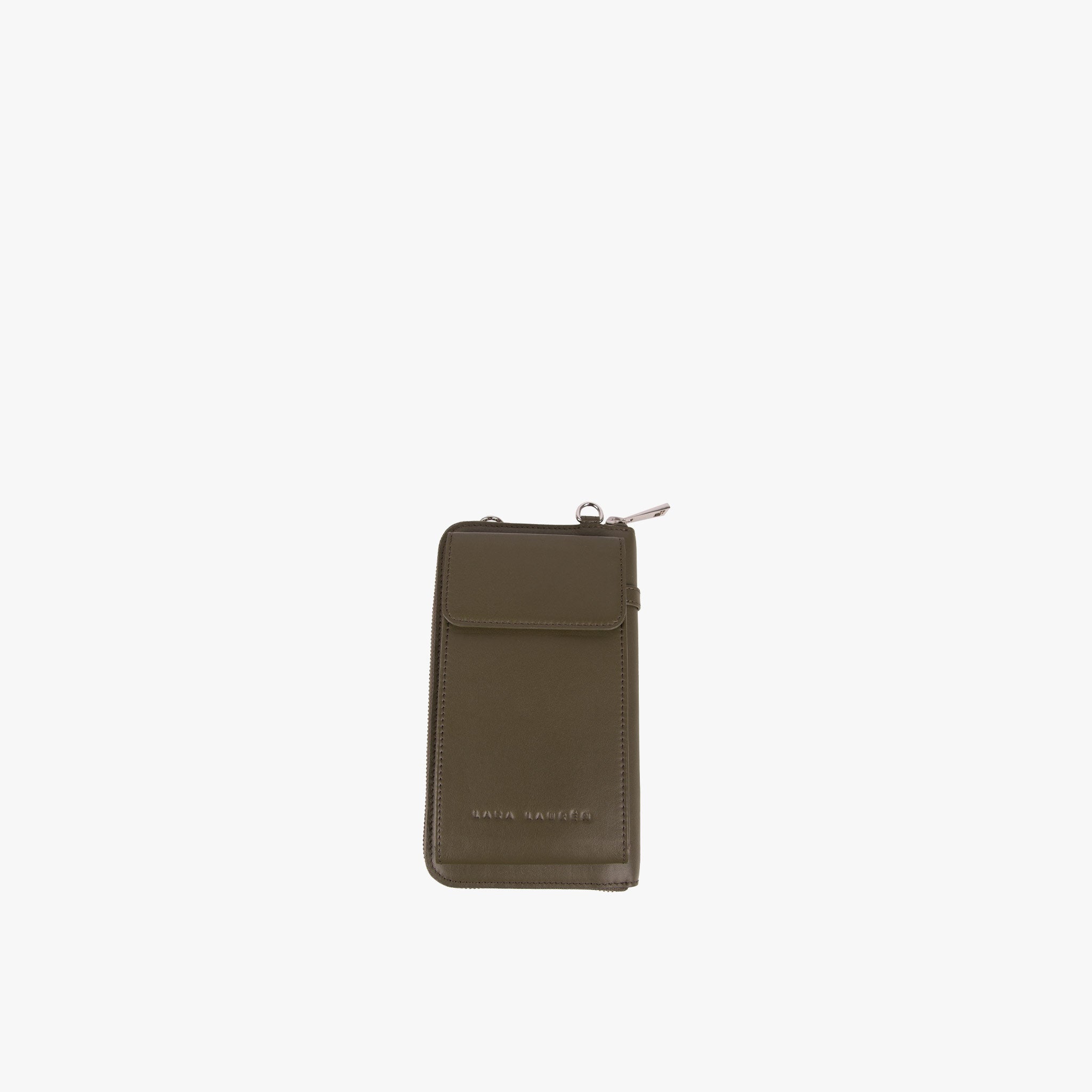 Lara Lauren City Wallet Nappa | dunkelgrün