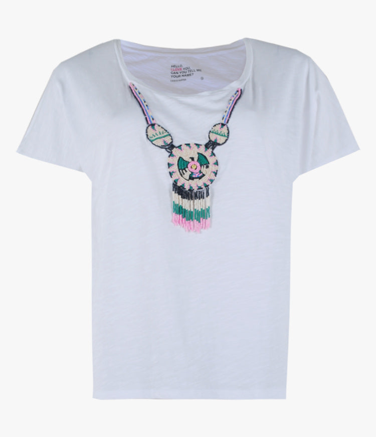 V-Shirt Ted Beaz | weiß