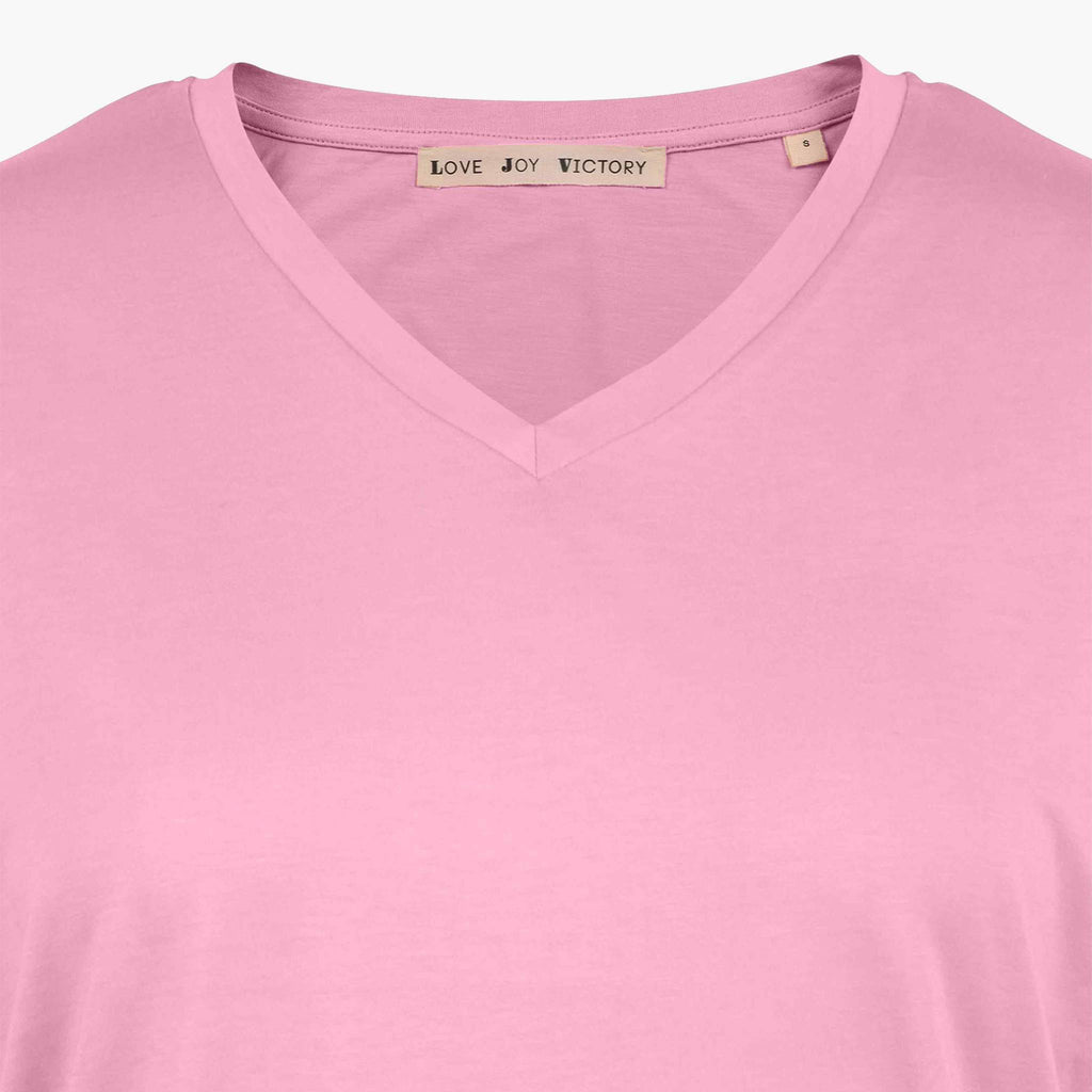 Love Joy Victory V-Boxyshirt | rosa