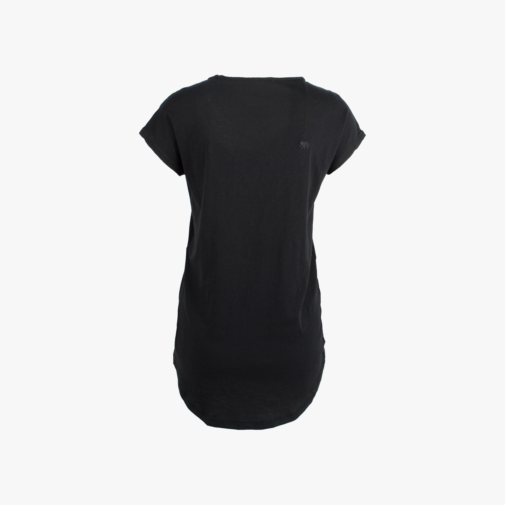 1/4 RH-Shirt uni, Rückenansicht | schwarz