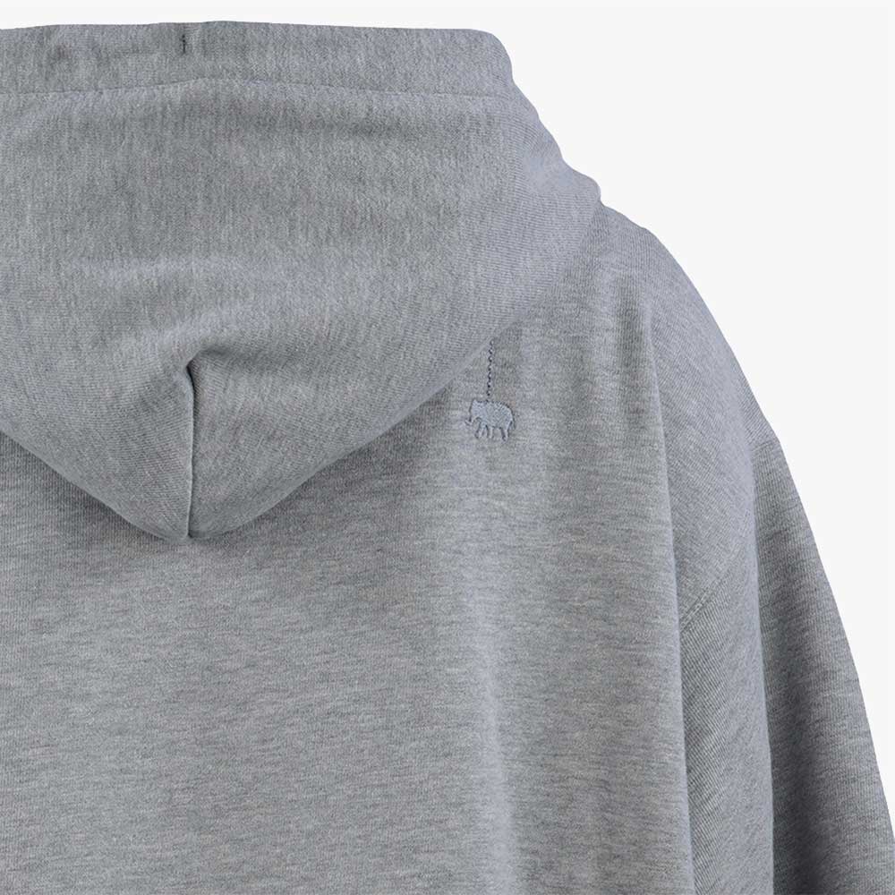 Sweat-Hoodie Zip, Kapuze | graumelange
