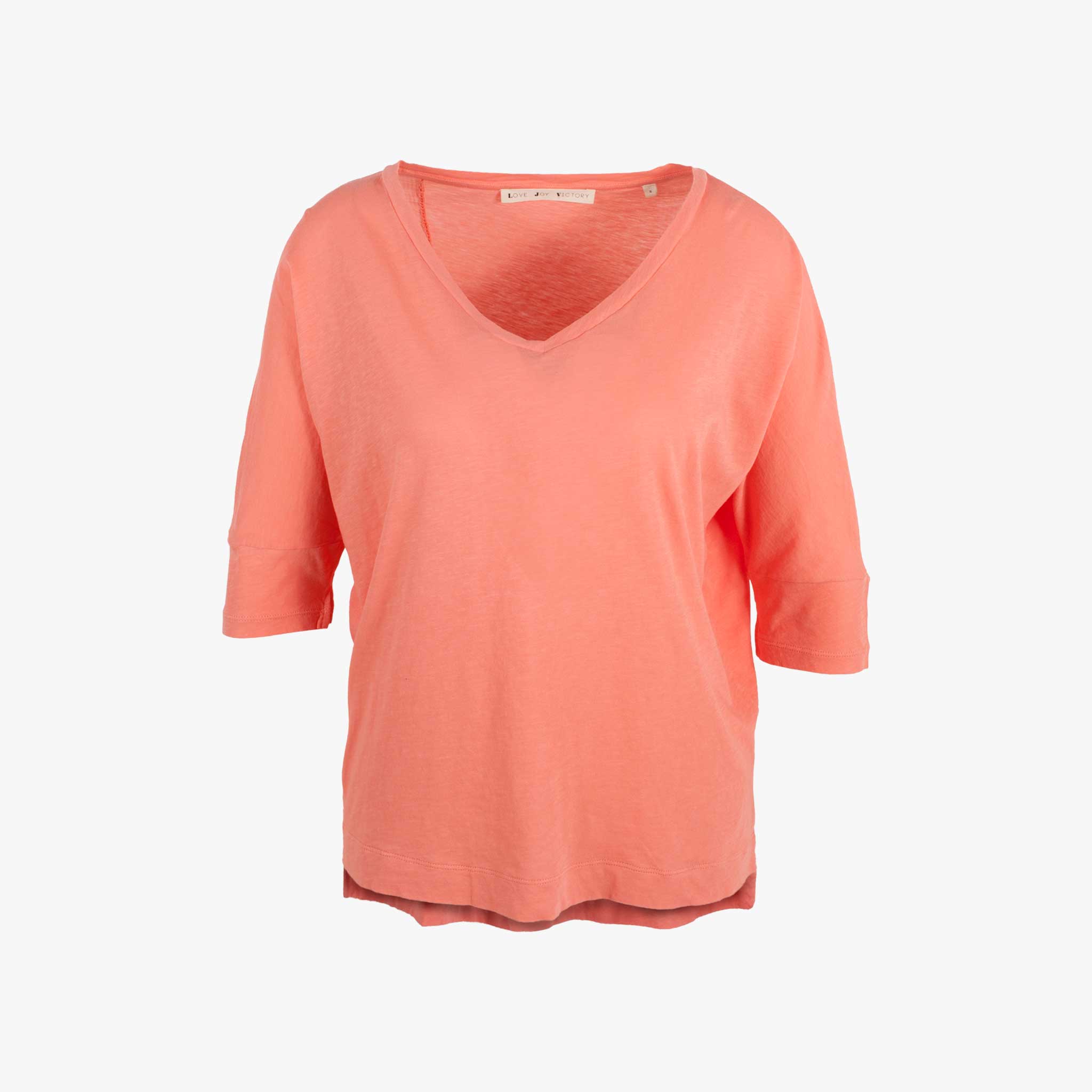 3/4 V-Boxyshirt | koralle