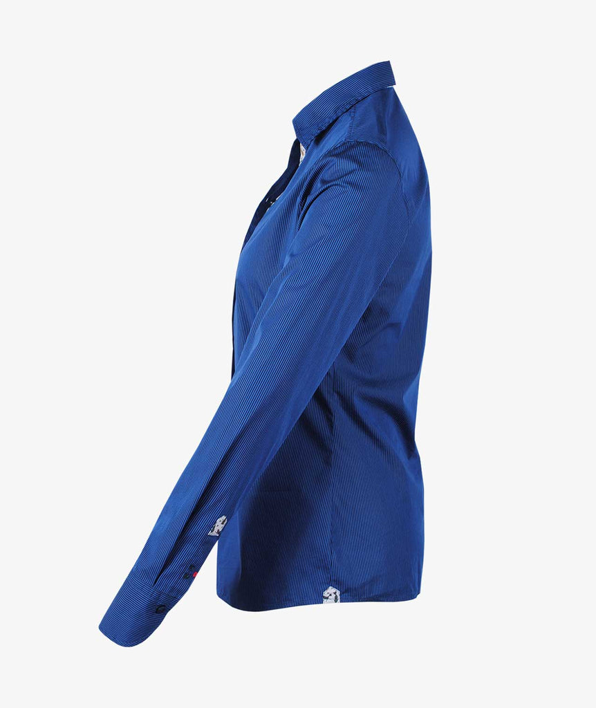Bluse Fiore Streifen | blau