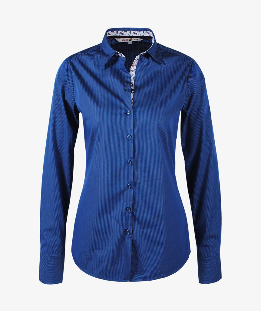 Bluse Fiore Streifen | blau