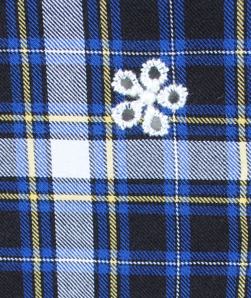 Bluse Fiore Check | blau