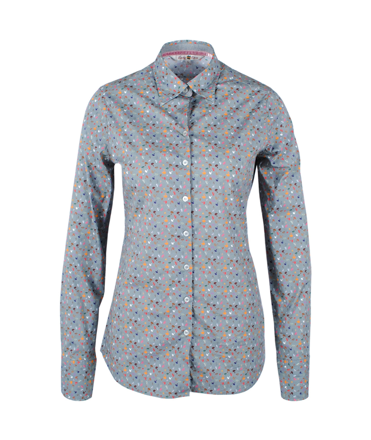 Bluse Fiore Swanprint | grau
