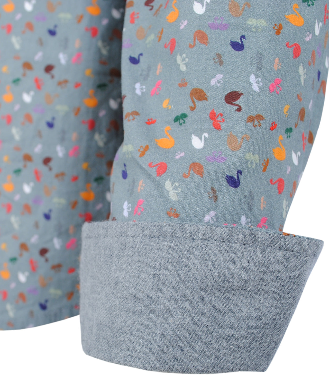 Bluse Fiore Swanprint | grau