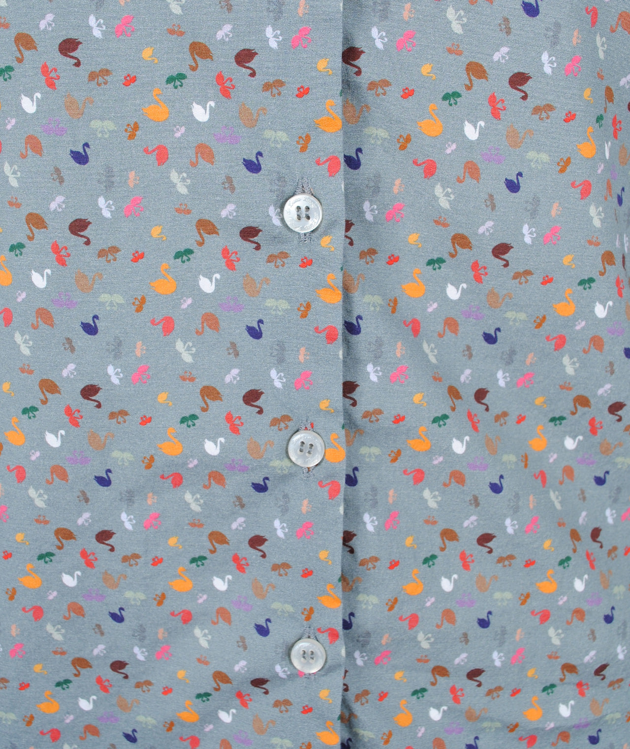 Bluse Fiore Swanprint | grau