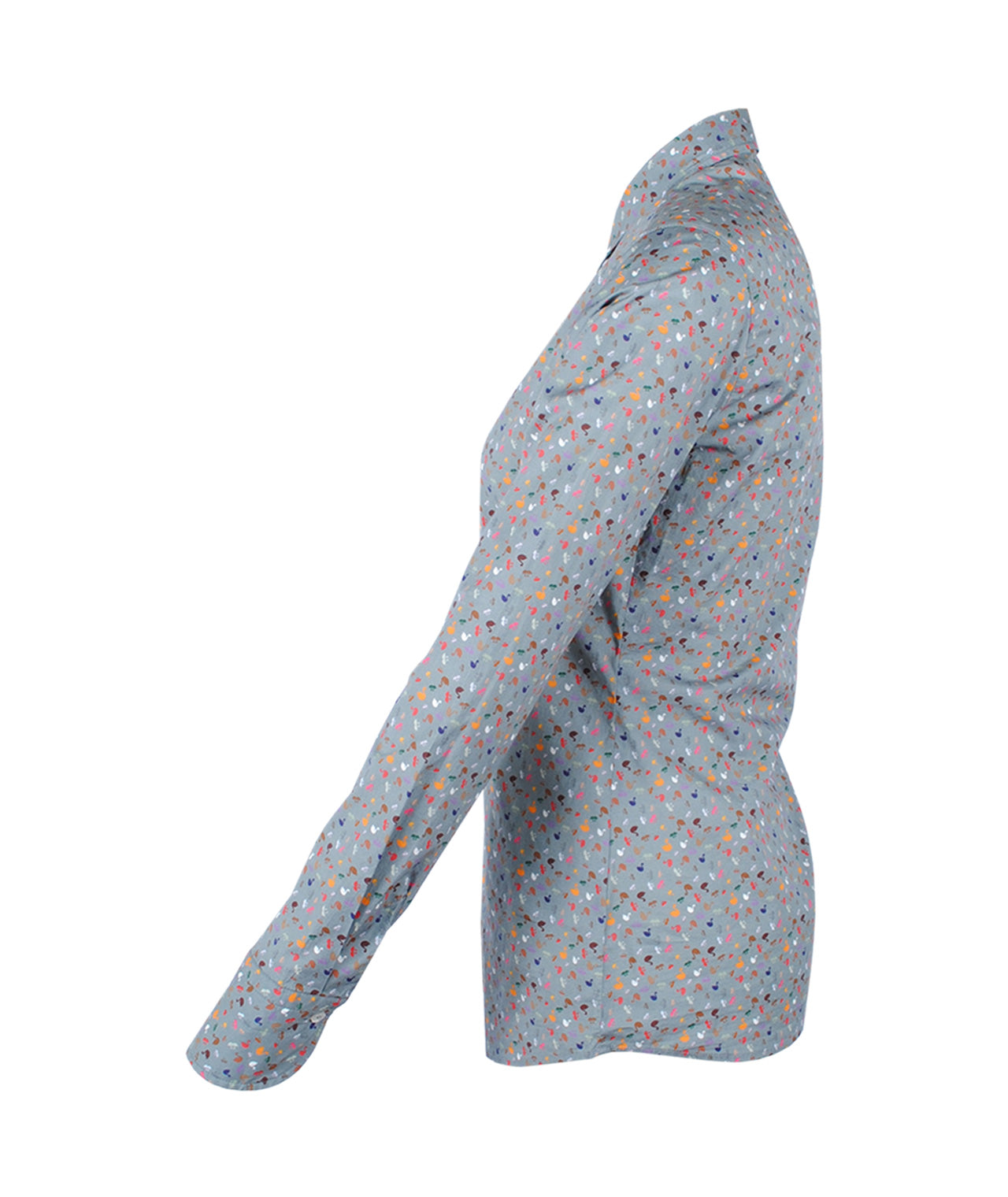 Bluse Fiore Swanprint | grau