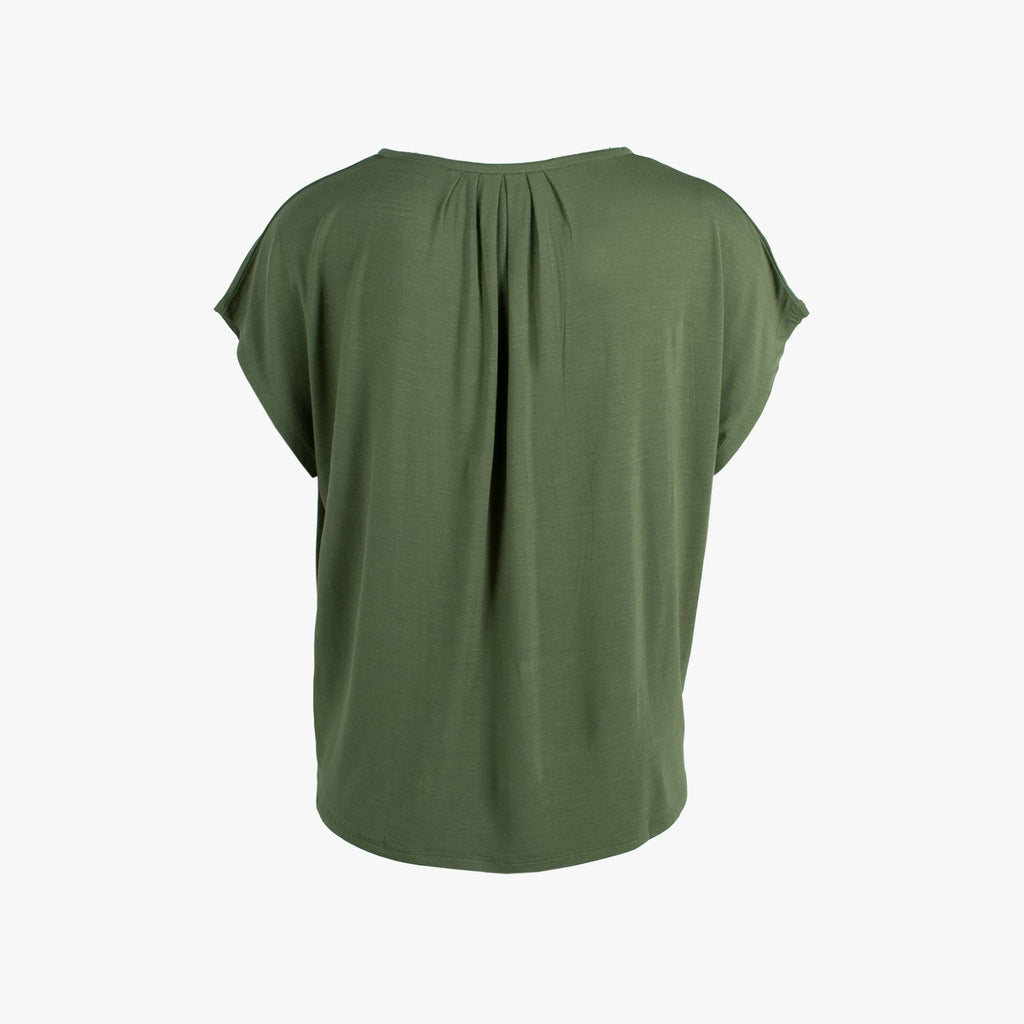 Majestic RH Boxy Shirt extrafine | khaki