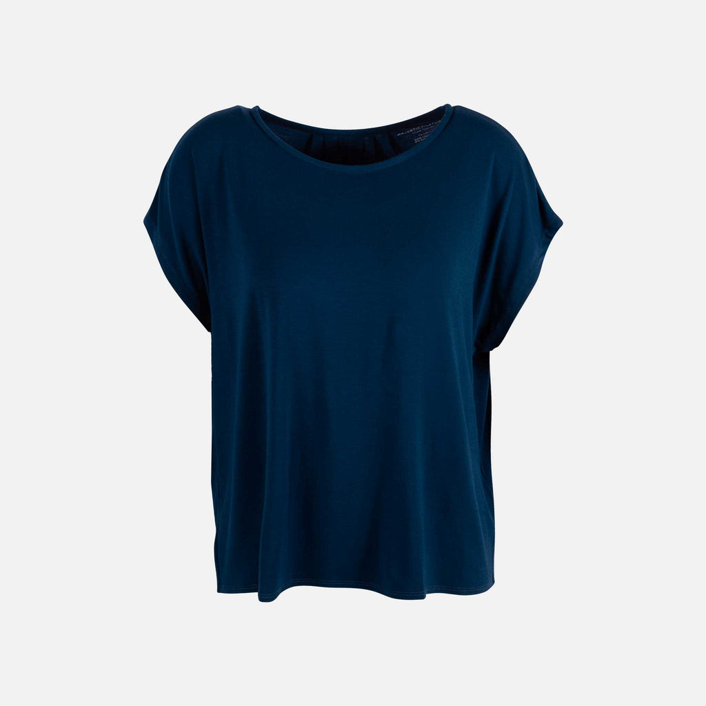Majestic RH Boxy Shirt extrafine | indigo