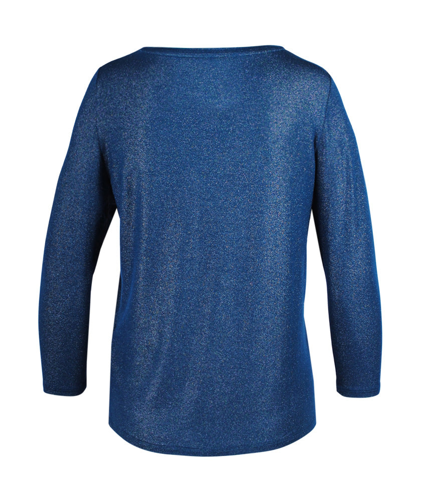 7/8 RH-Glimmershirt | blau
