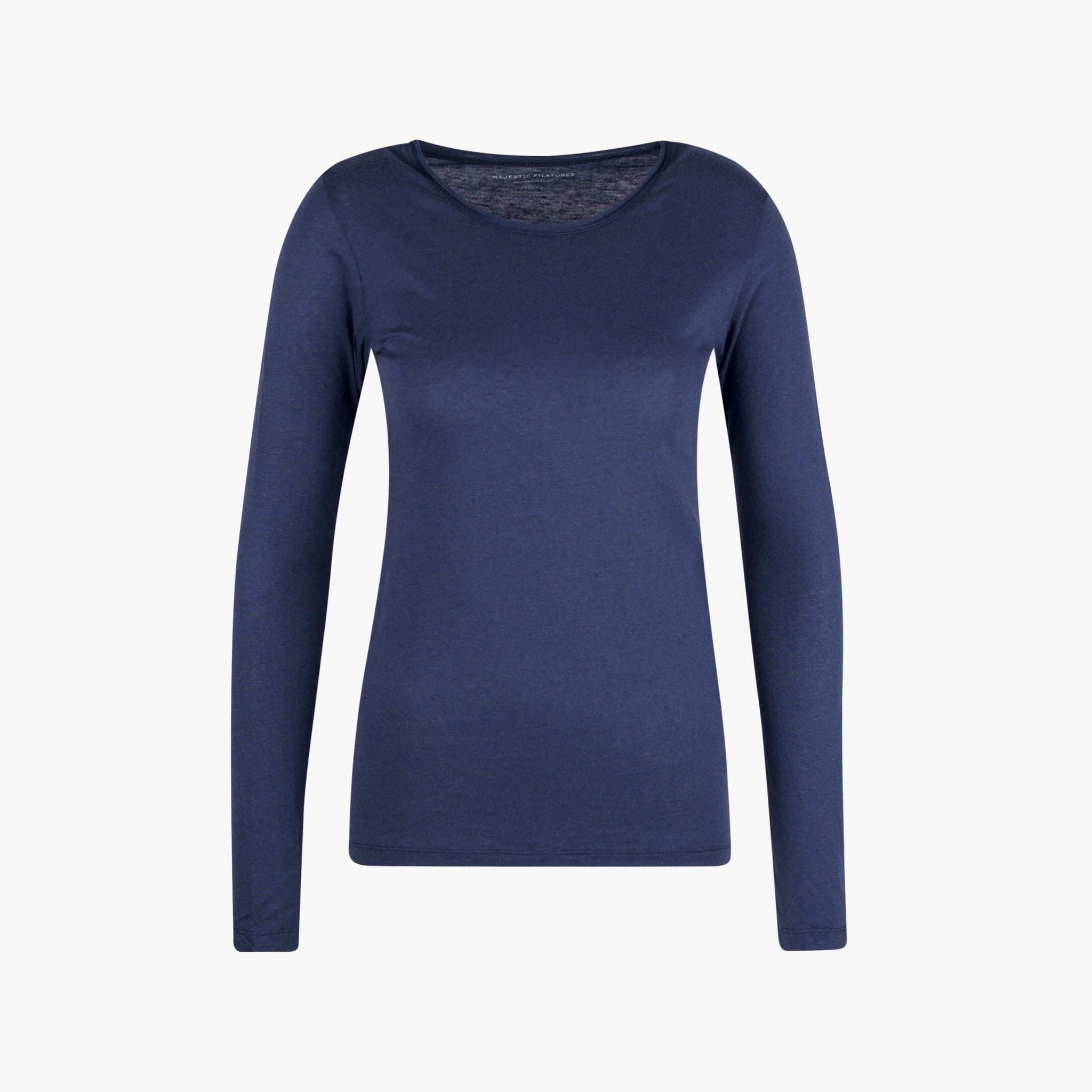 Majestic Filatures RH Shirt Cashmere | blau