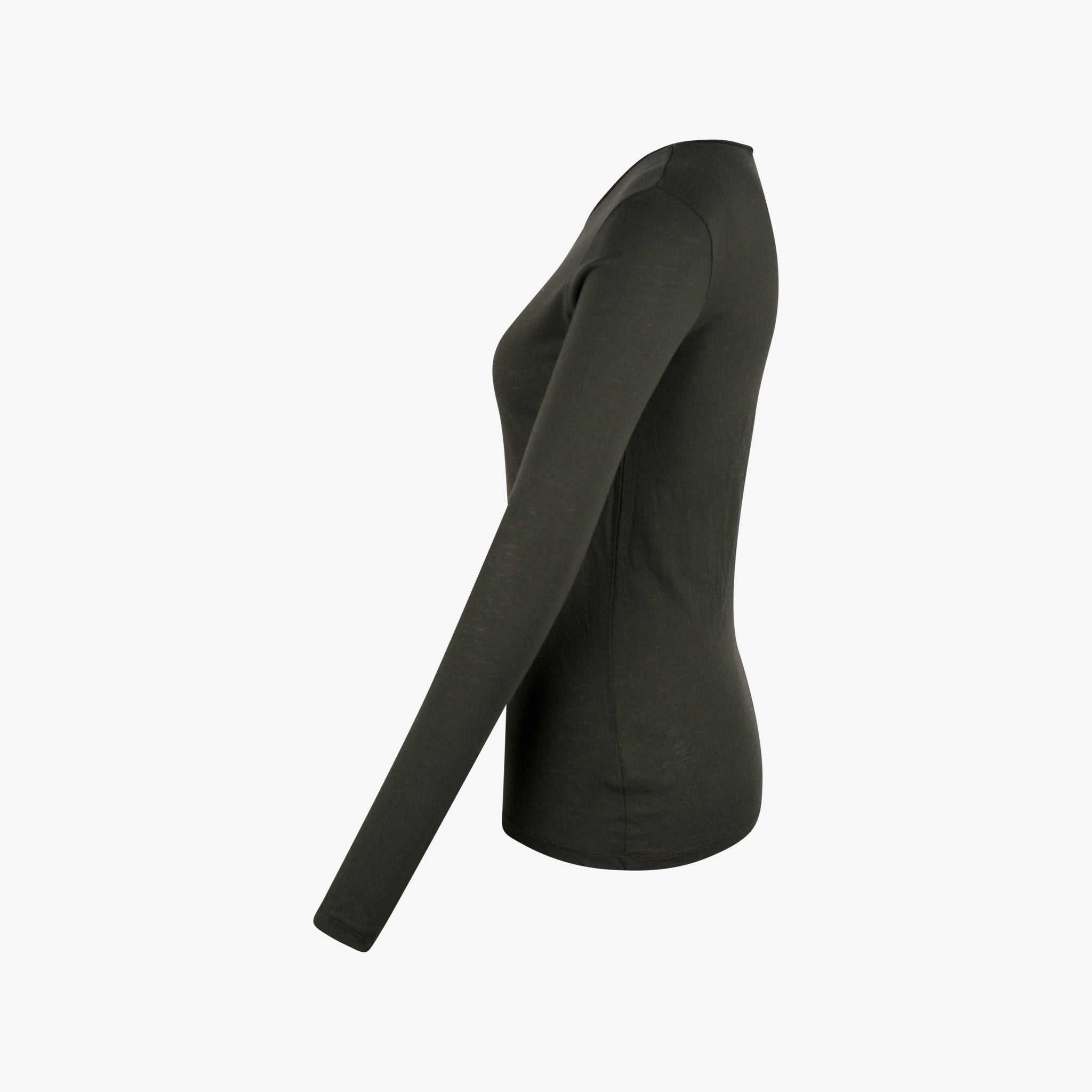 Majestic Filatures RH Shirt Cashmere | dunkelgrün