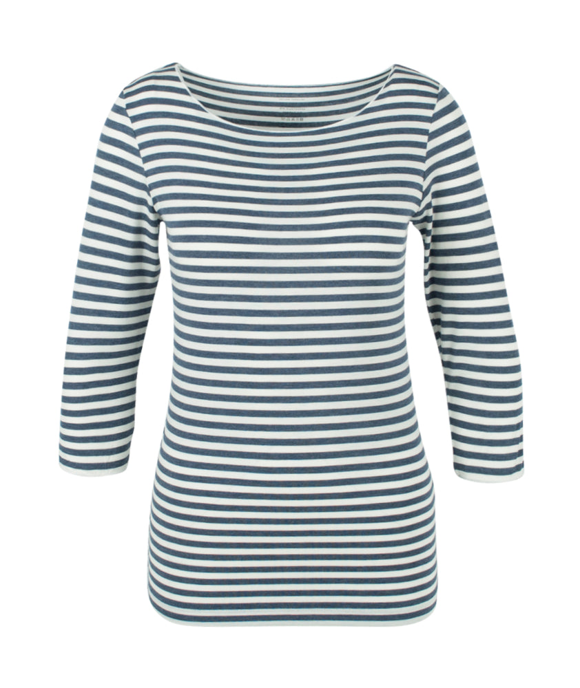 3/4 U-Ringelshirt | denim