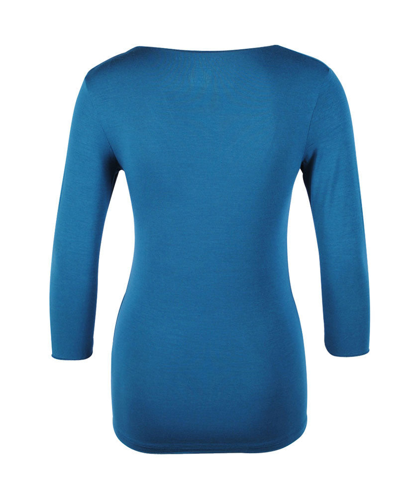 3/4 V-Shirt | petrol