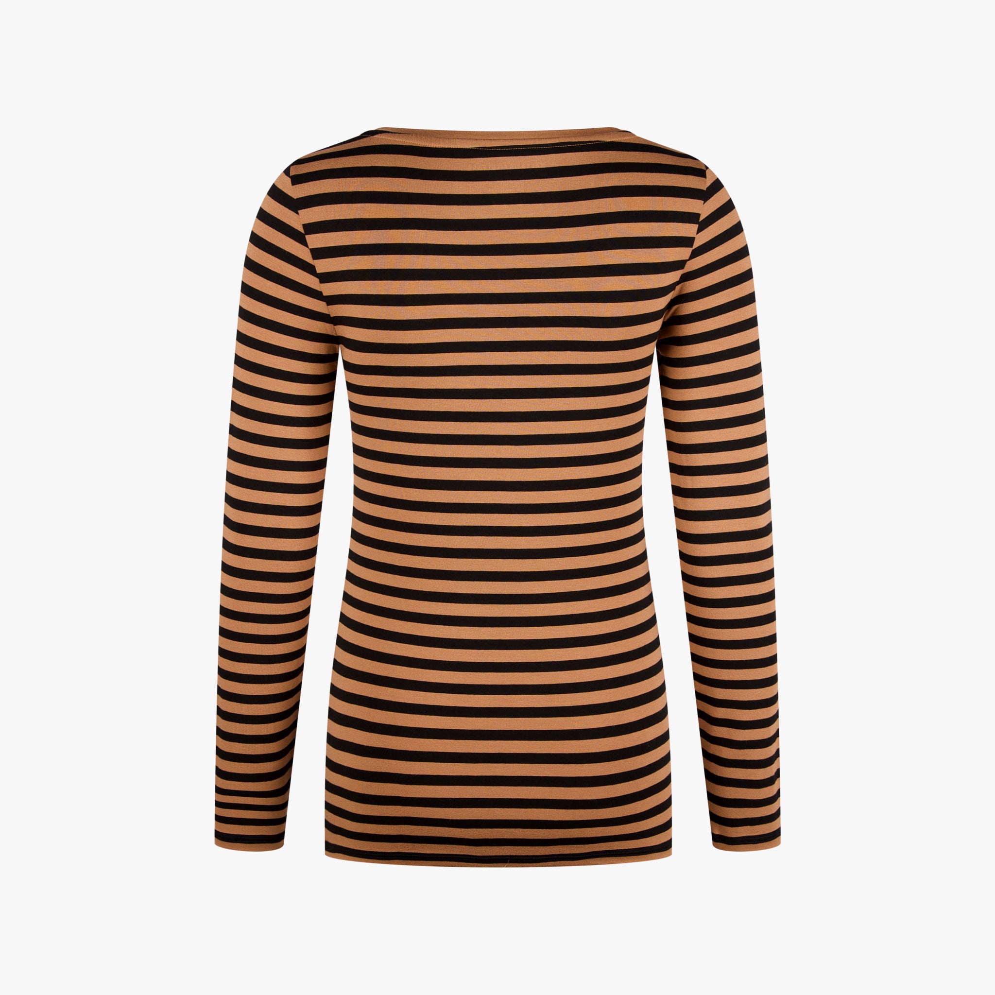 Majestic Ringelshirt | braun