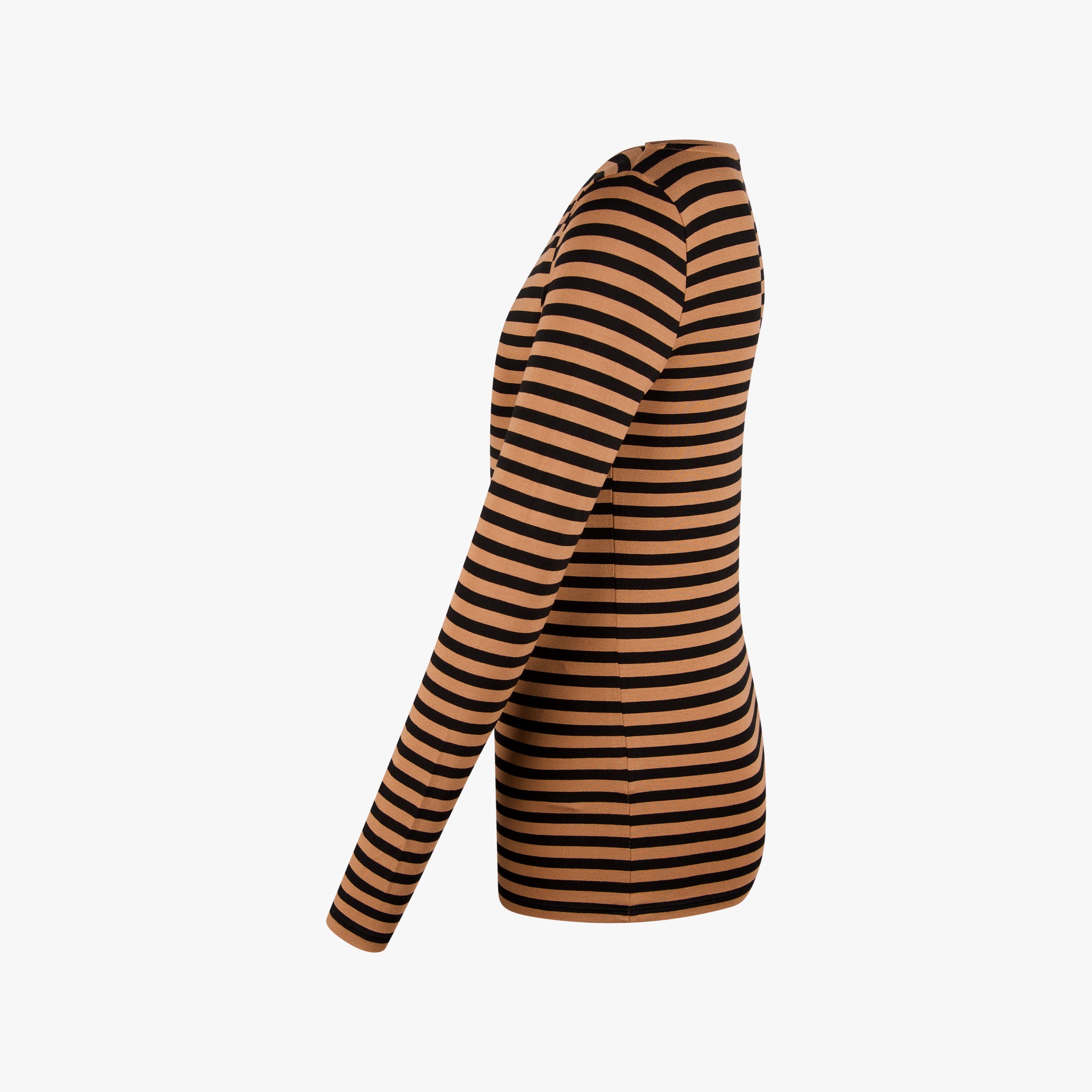 Majestic Ringelshirt | braun