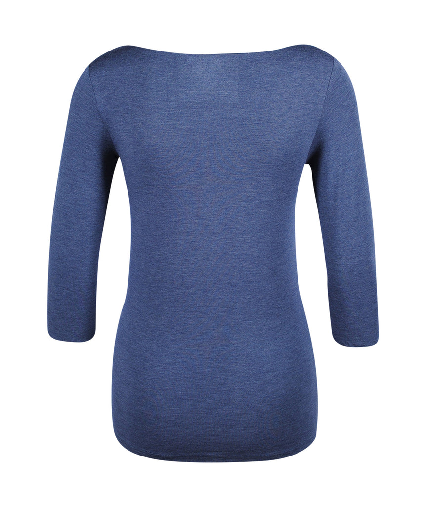 3/4 U-Shirt | denim