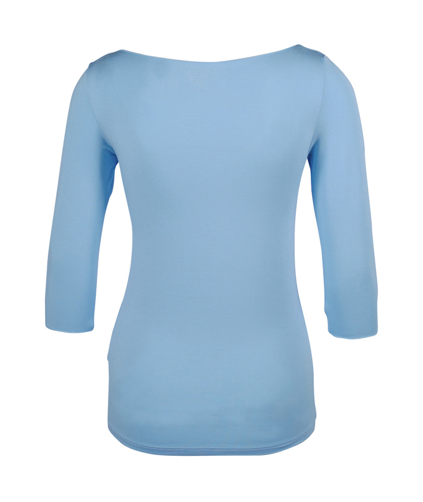 3/4 U-Shirt | hellblau