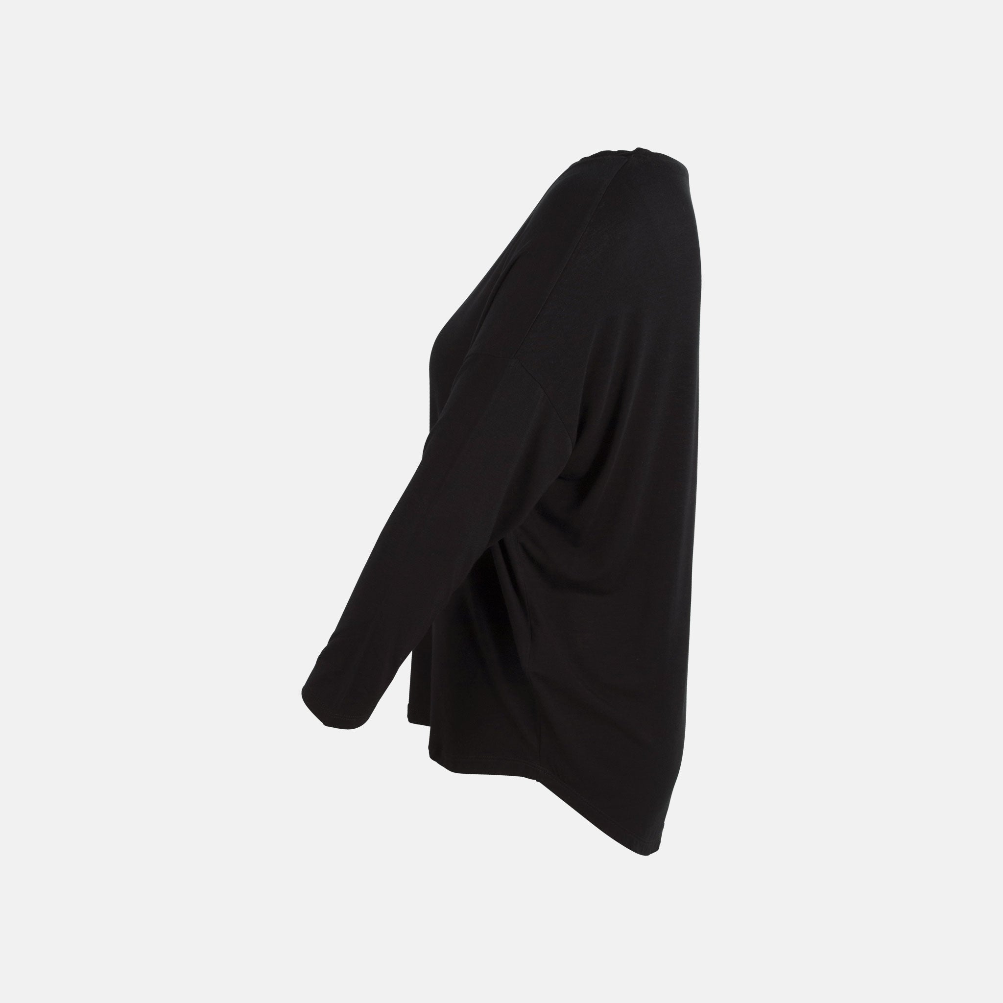 V-Boxy-Shirt Majestic | schwarz