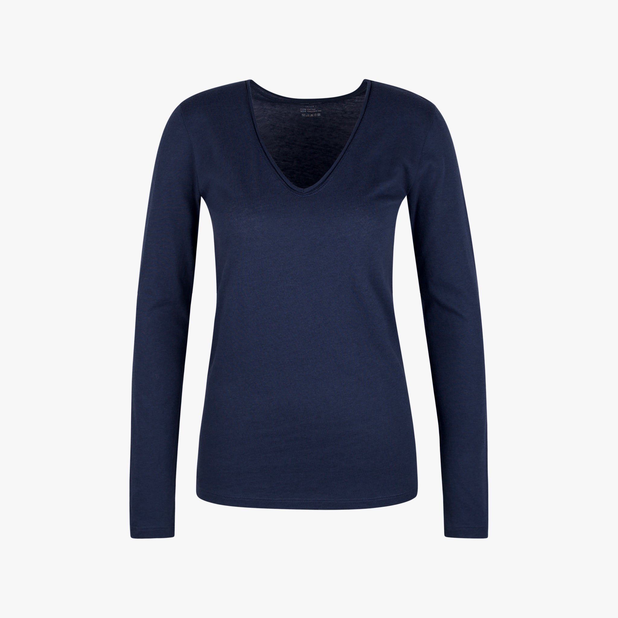 Majestic Filatures V-Shirt | blau