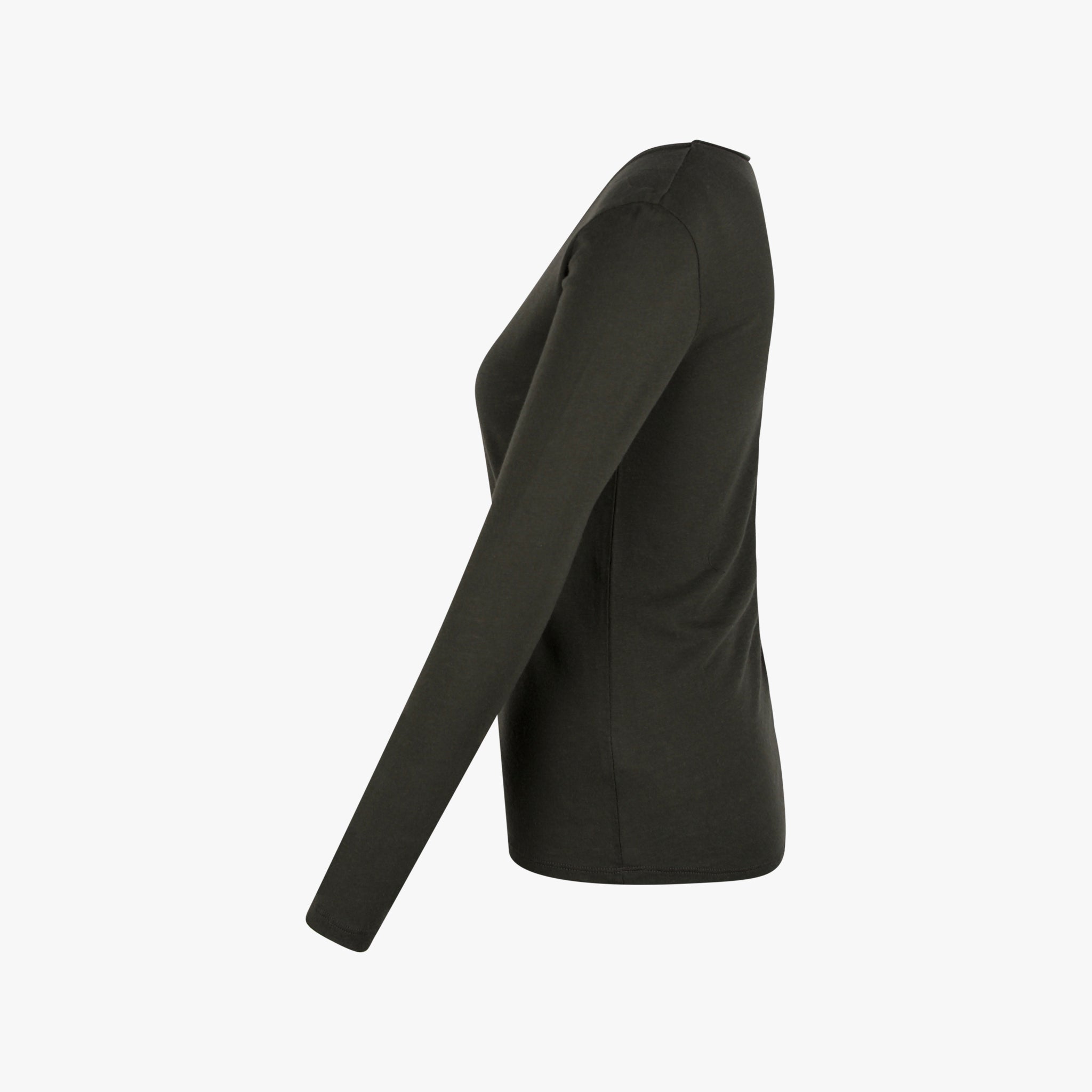 Majestic Filatures V-Shirt | dunkelgrün