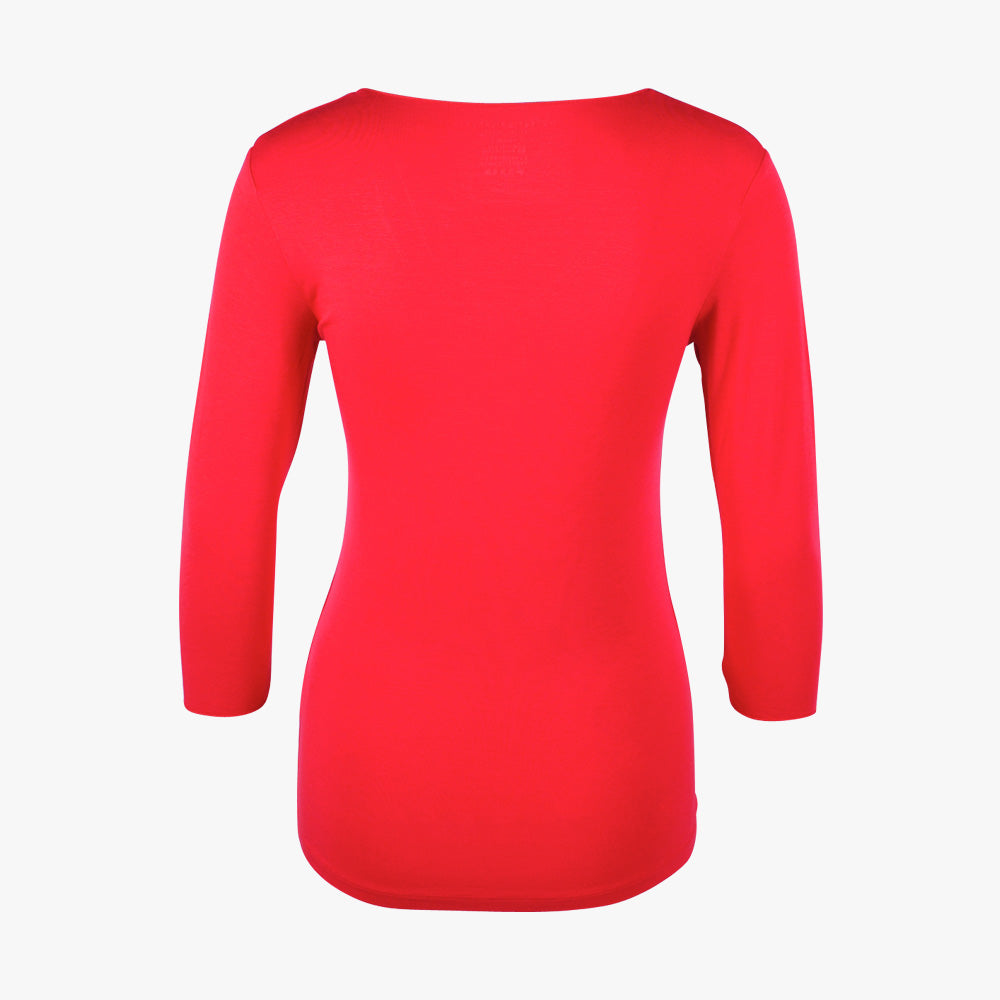 3/4 V-Shirt | rot