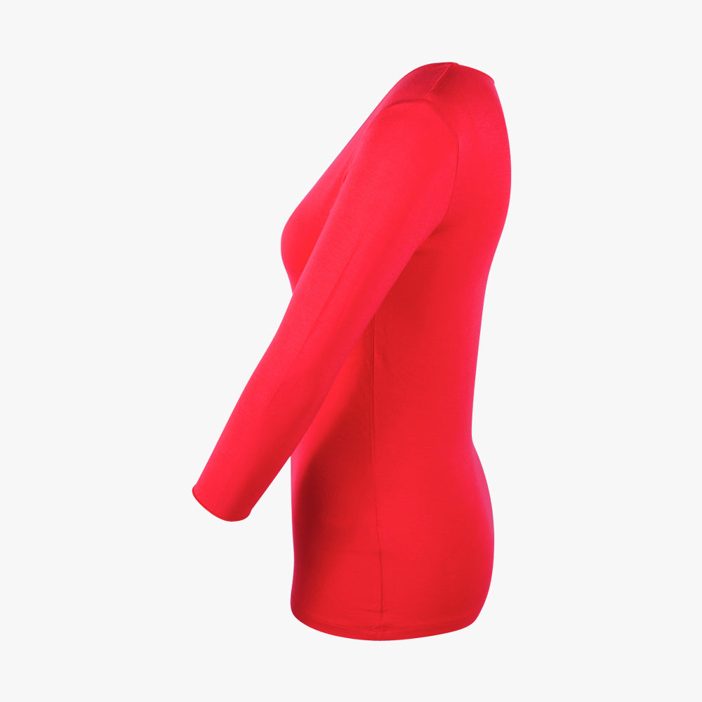 3/4 V-Shirt | rot