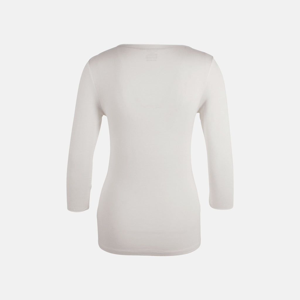 Shirt V-Ausschnitt | weiß