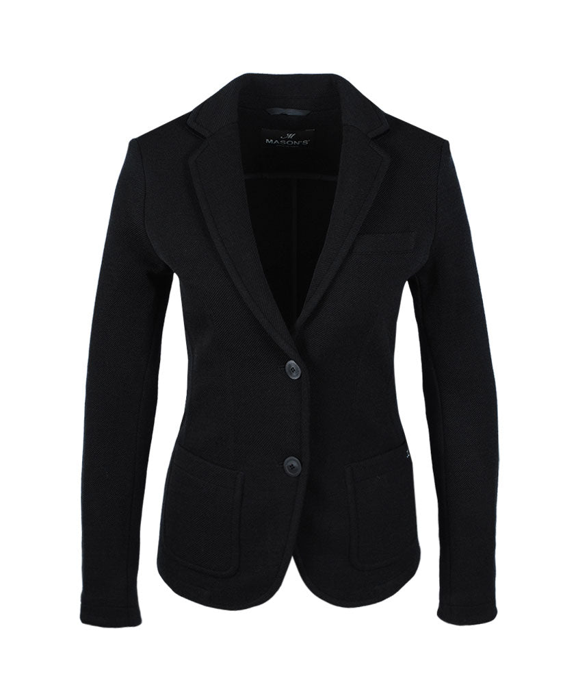 Jerseyblazer Terry | schwarz
