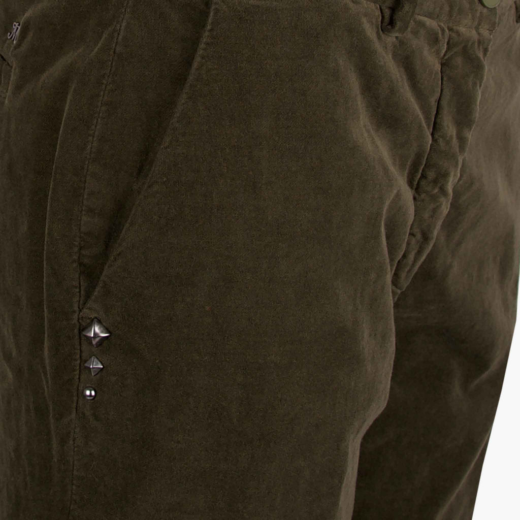 Masons Chino Samt | oliv