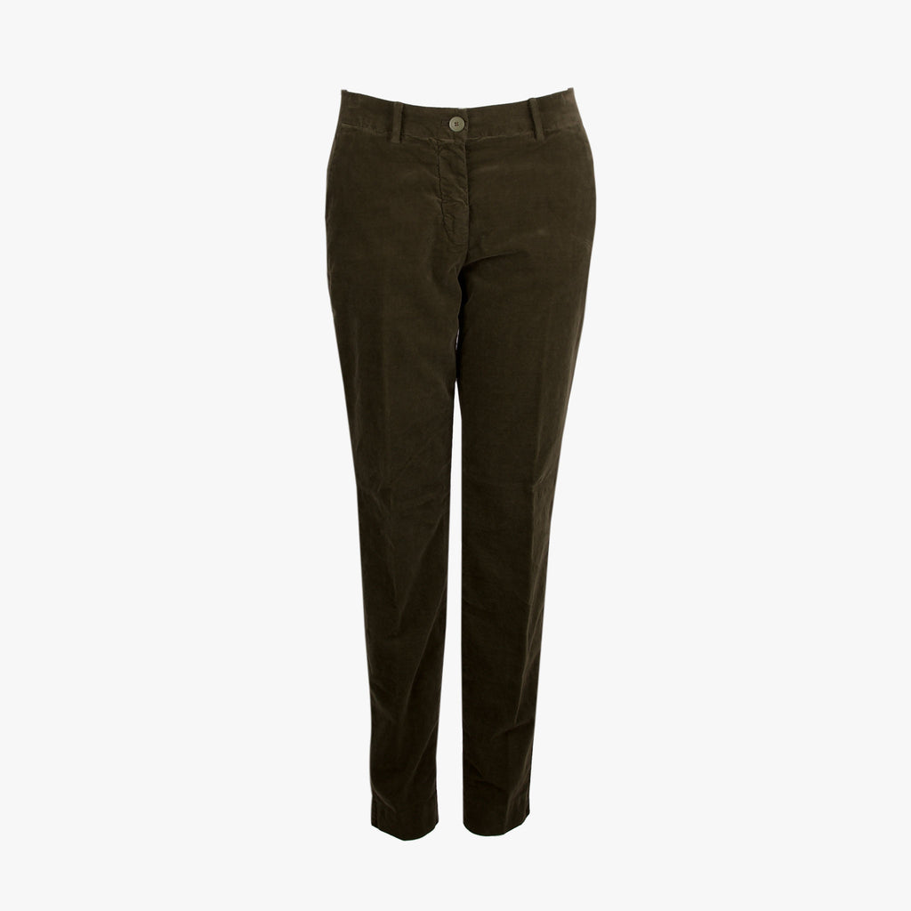 Masons Chino Samt | oliv