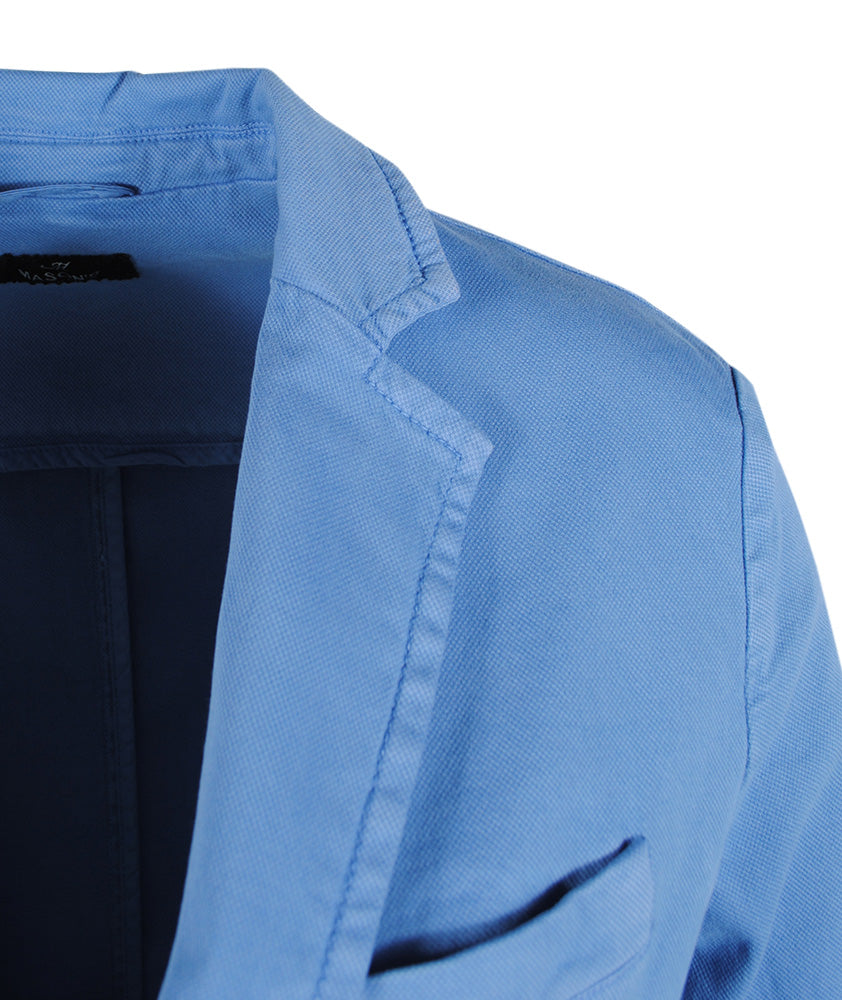 Jerseyblazer Terry Piqué | blau